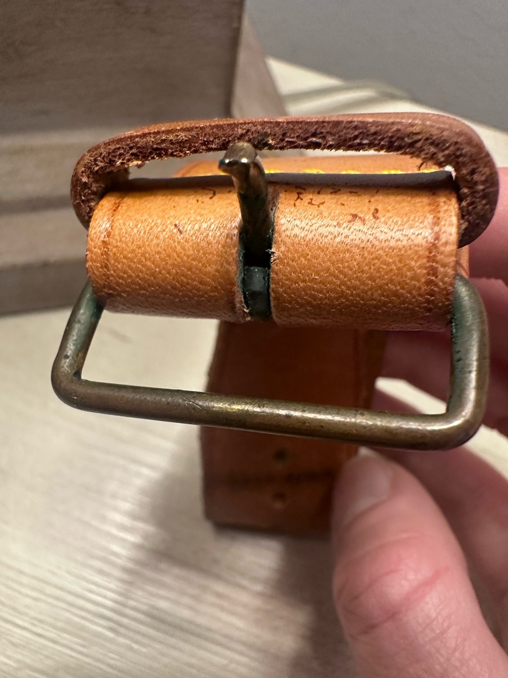 Louis Vuitton Poignet Vachetta Leather Luggage Tag Strap - Picture 9 of 9